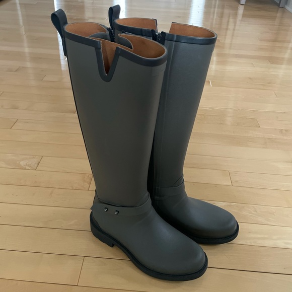 Rag & Bone Moto Rain Boots Size 36 - Picture 1 of 5